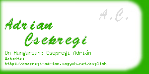 adrian csepregi business card